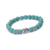 Women Men Bracelet Buddha Elastic Beaded Bracelet Chain Charm Bracelets Jewelry